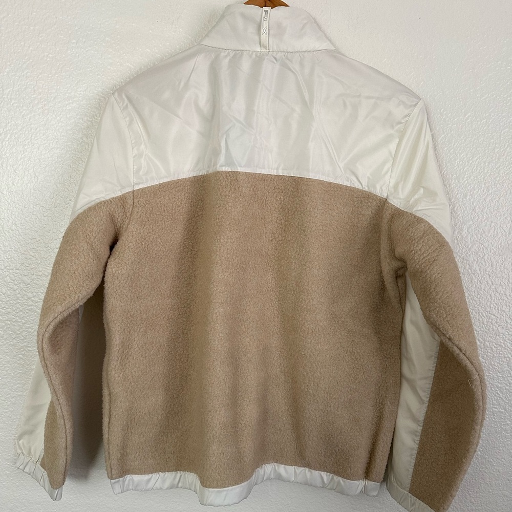 Polo Ralph Lauren RLX Golf Chic Cream Athletic Fleece Jacket Women’s Size Small - Picture 3 of 9